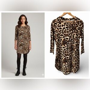 Juniors Leopard Print Mini Dress